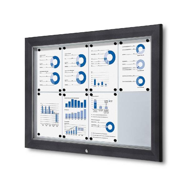 Informationstavlor | Låsbar informationstavla för utomhusbruk Antracit